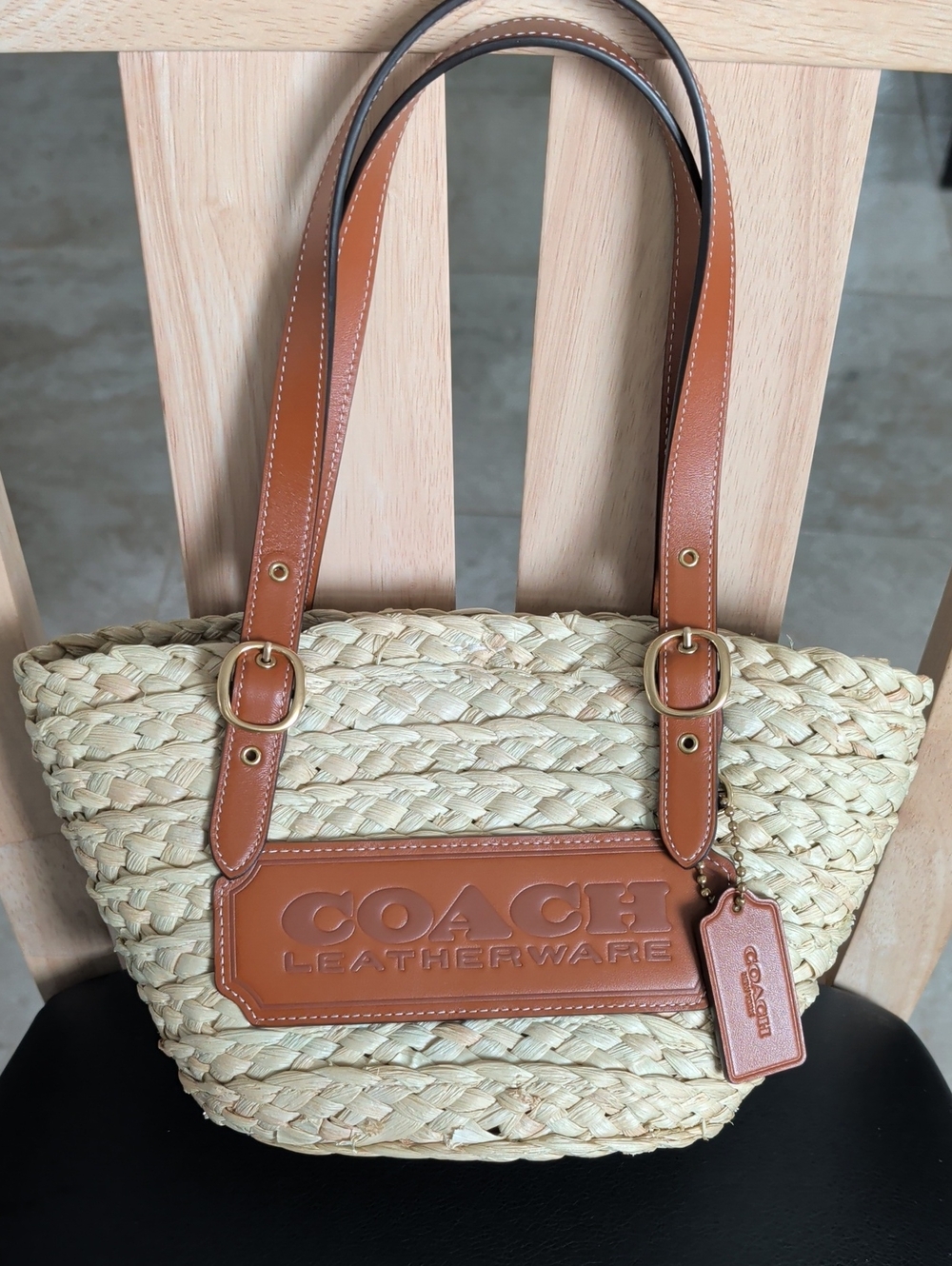 Coach Structured Tote 16 (CJ638) EUC